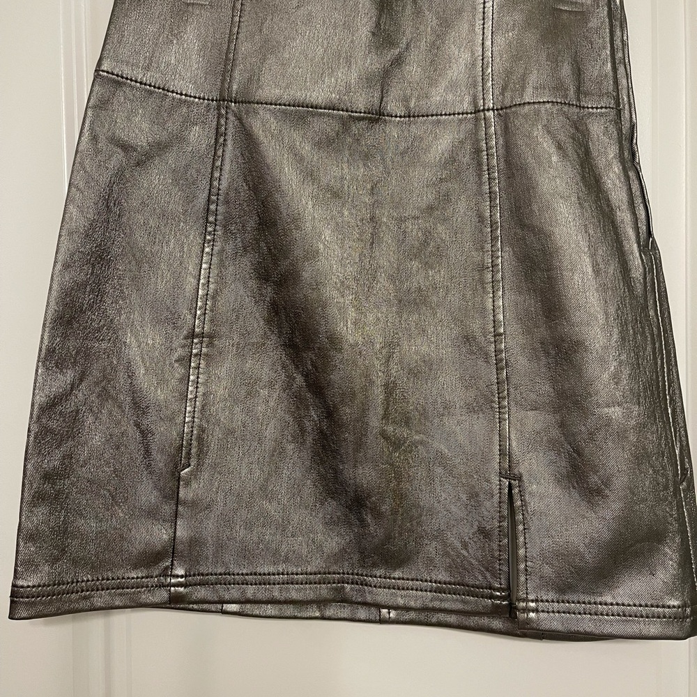 Free People Holding onto a Dream silver skirt - Picture 4 of 4